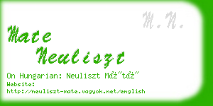 mate neuliszt business card